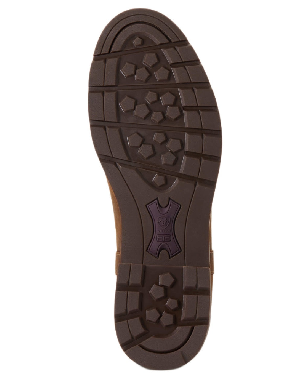 Weathered Brown coloured Ariat Womens Wexford Waterproof Boots on white background 