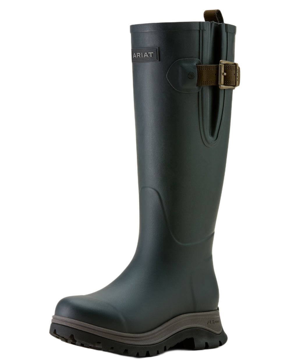 Deep Navy coloured Ariat Womens Woodstock Rubber Boots on white background 