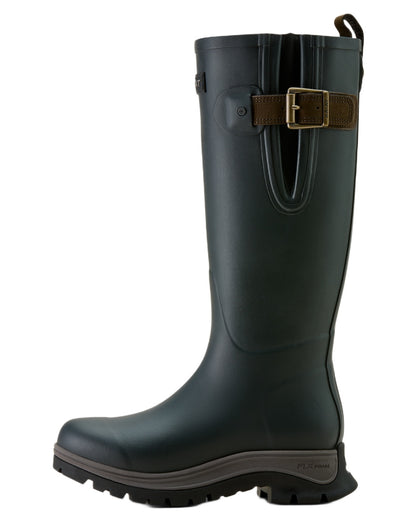 Deep Navy coloured Ariat Womens Woodstock Rubber Boots on white background 