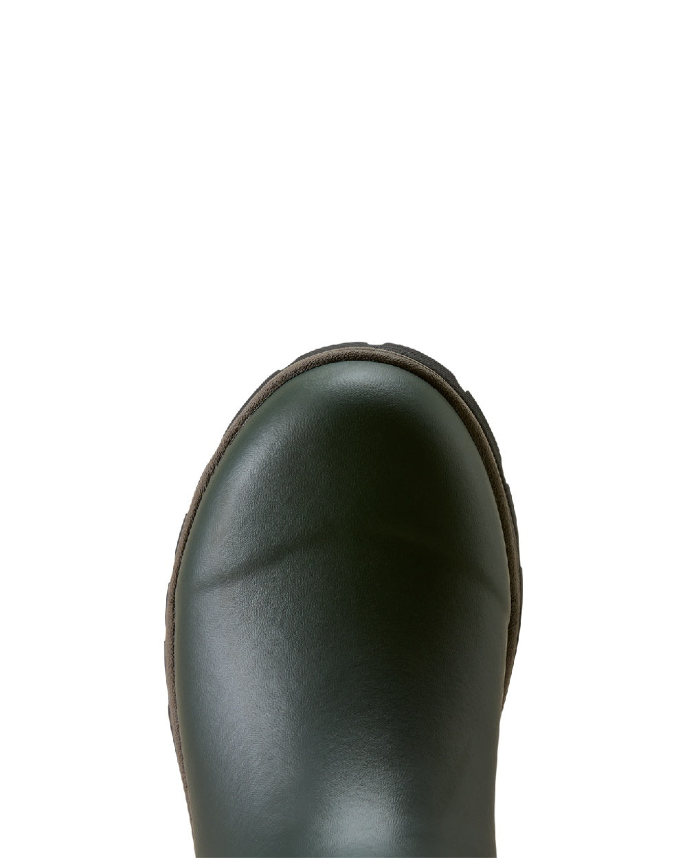 Olive Night coloured Ariat Womens Woodstock Rubber Boots on white background 