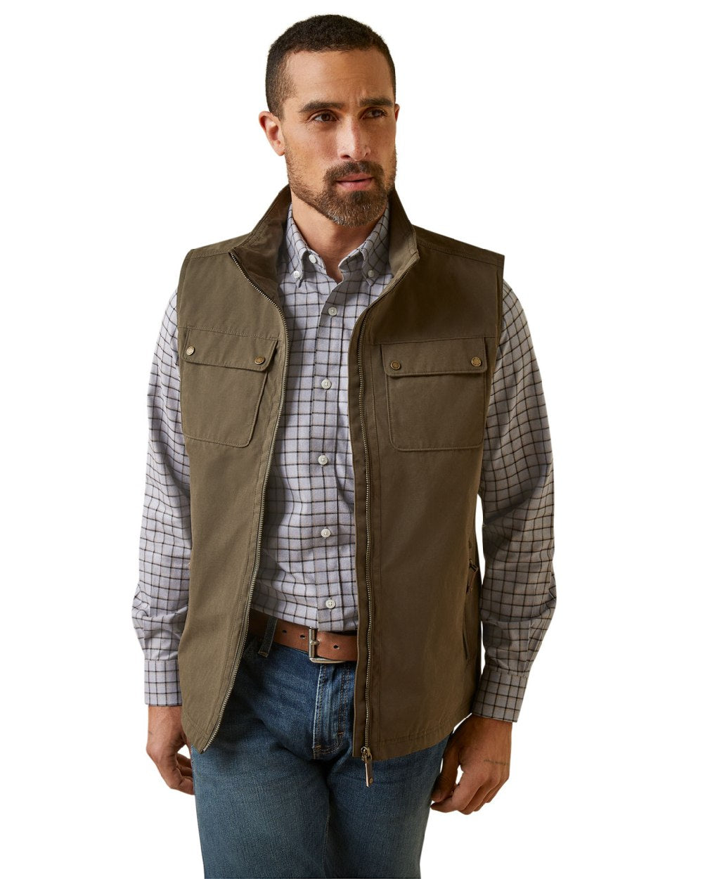 Ariat Mens Argentium Insulated Gilet in Earth