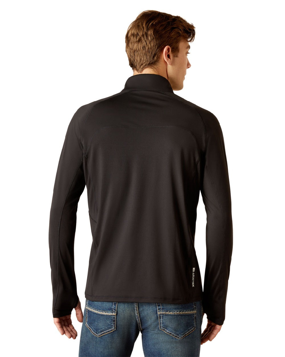 Ariat Mens Lowell 1/4 Zip Base Layer in Black 