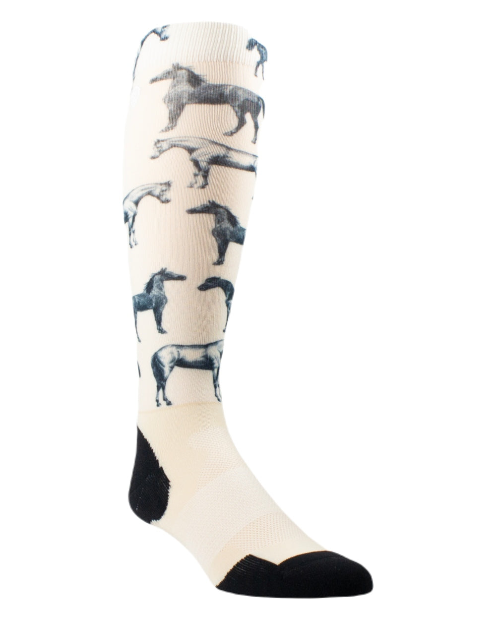 Summer Sand House coloured AriatTEK Slim Printed Socks on white background 