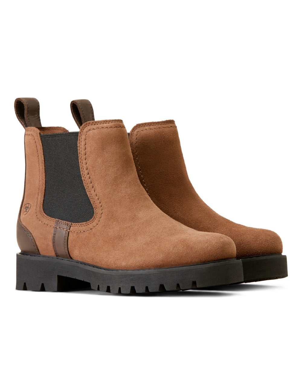 Ariat Women Wexford Lug Waterproof Chelsea Boots in Dark Earth 