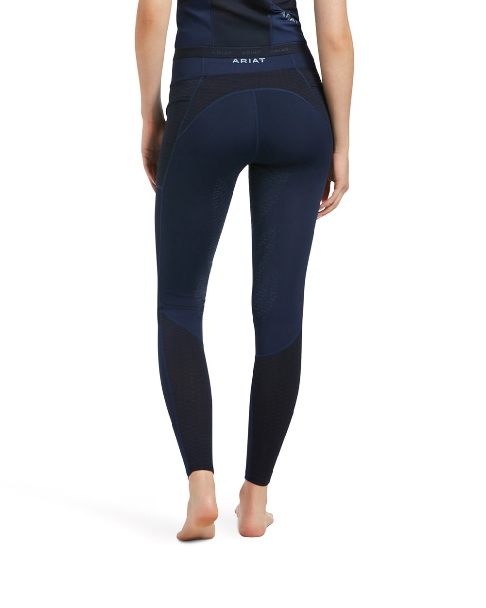 Ariat Womens Ascent Half Grip Tights in Navy 