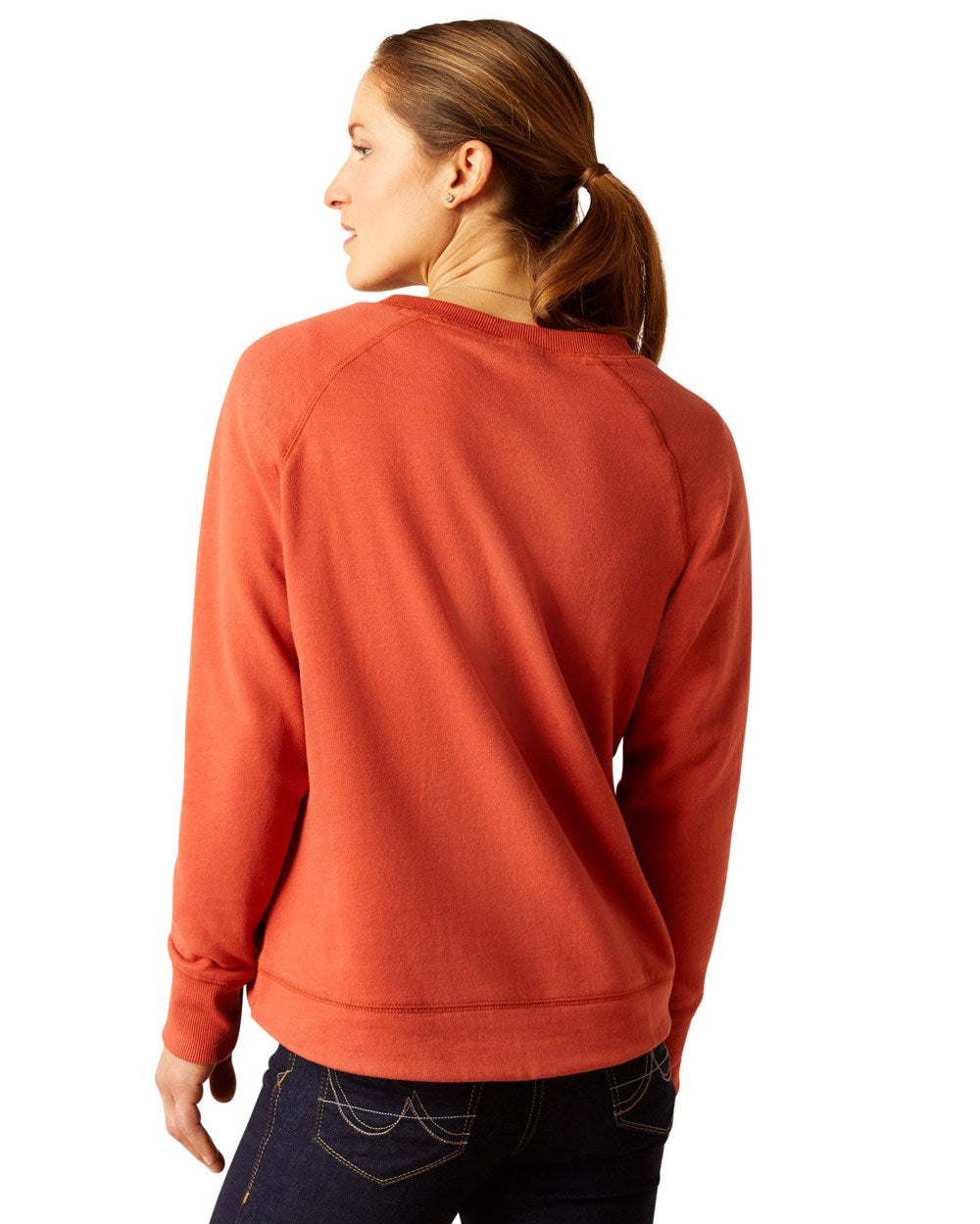 Ariat Womens Benicia Sweatshirt in Burnt Brick 