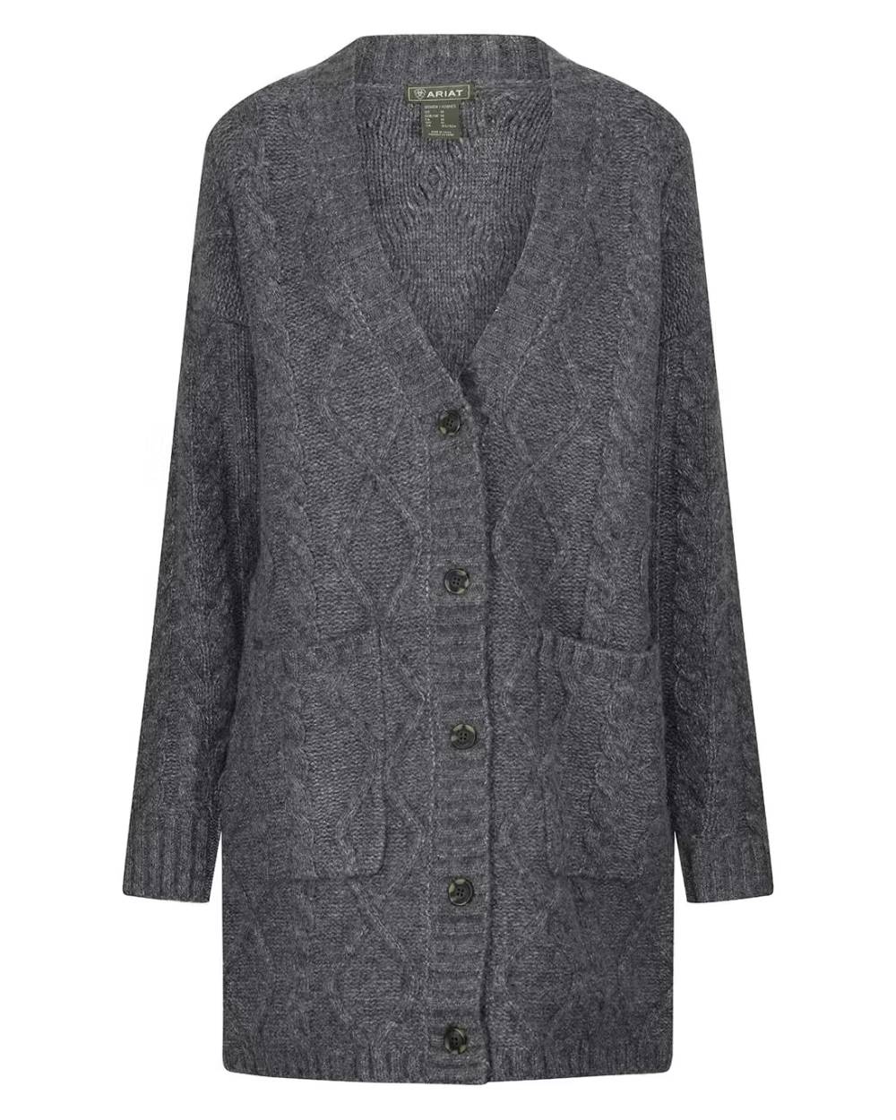 Ariat Womens Colma Cardigan in Charcoal 