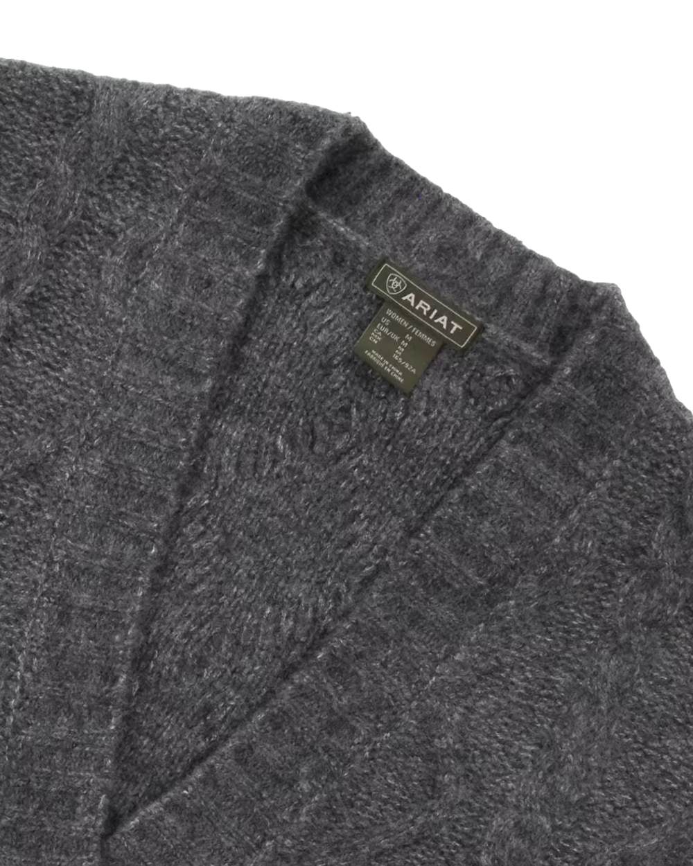 Ariat Womens Colma Cardigan in Charcoal 