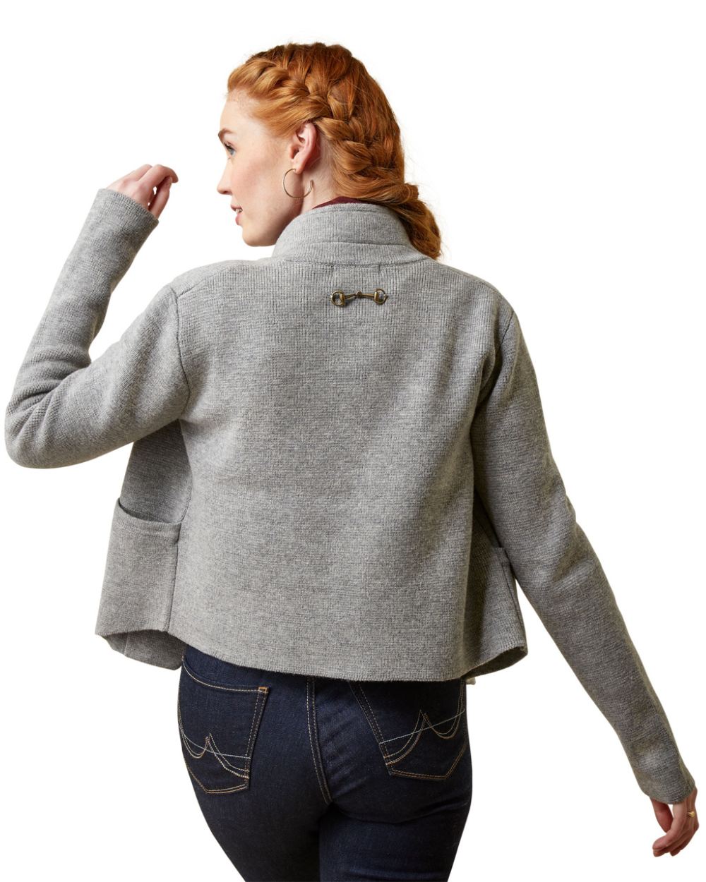 Ariat Womens Daly Cardigan in Heather Gray 