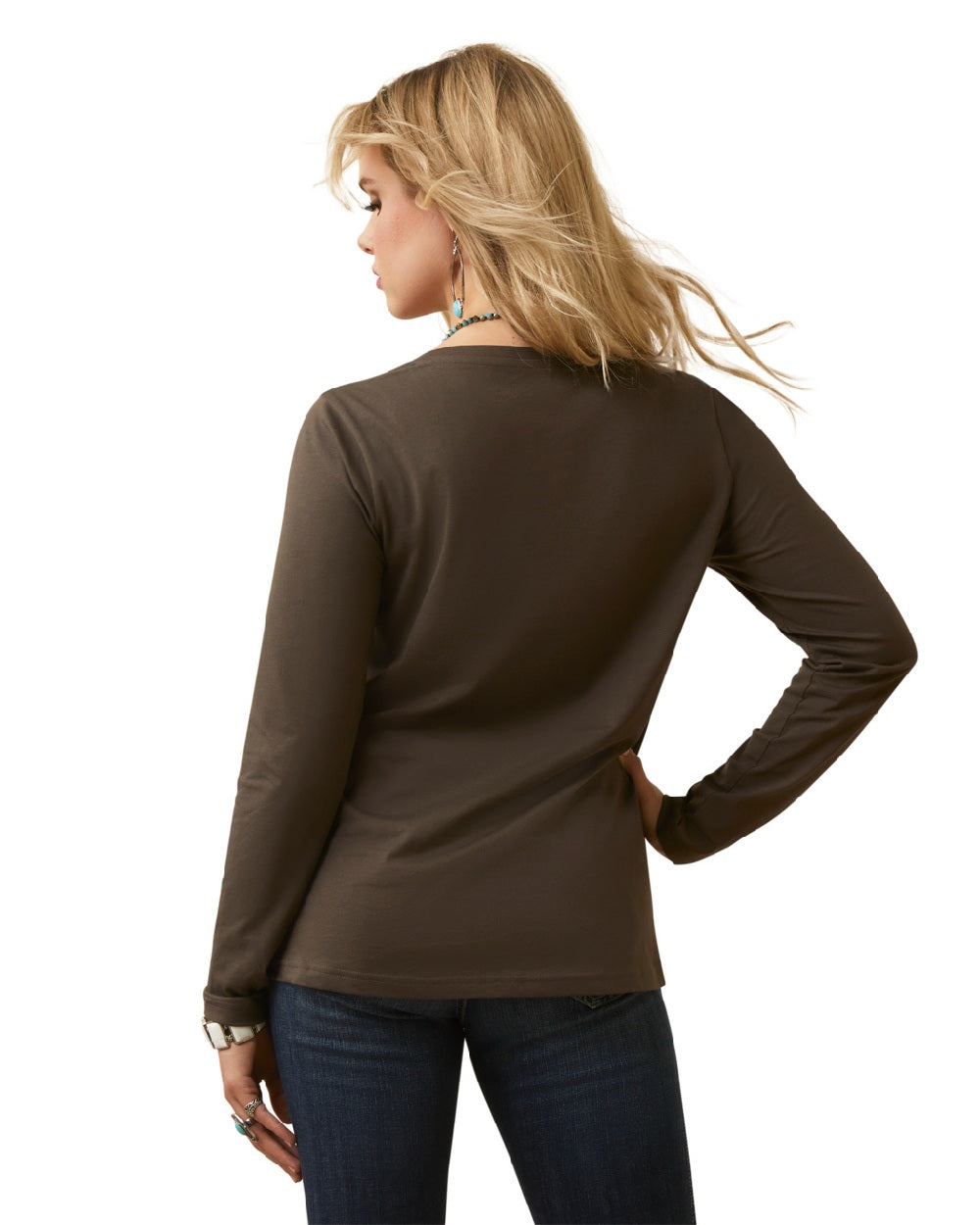 Ariat Womens Flora T-Shirt in Banyan Bark