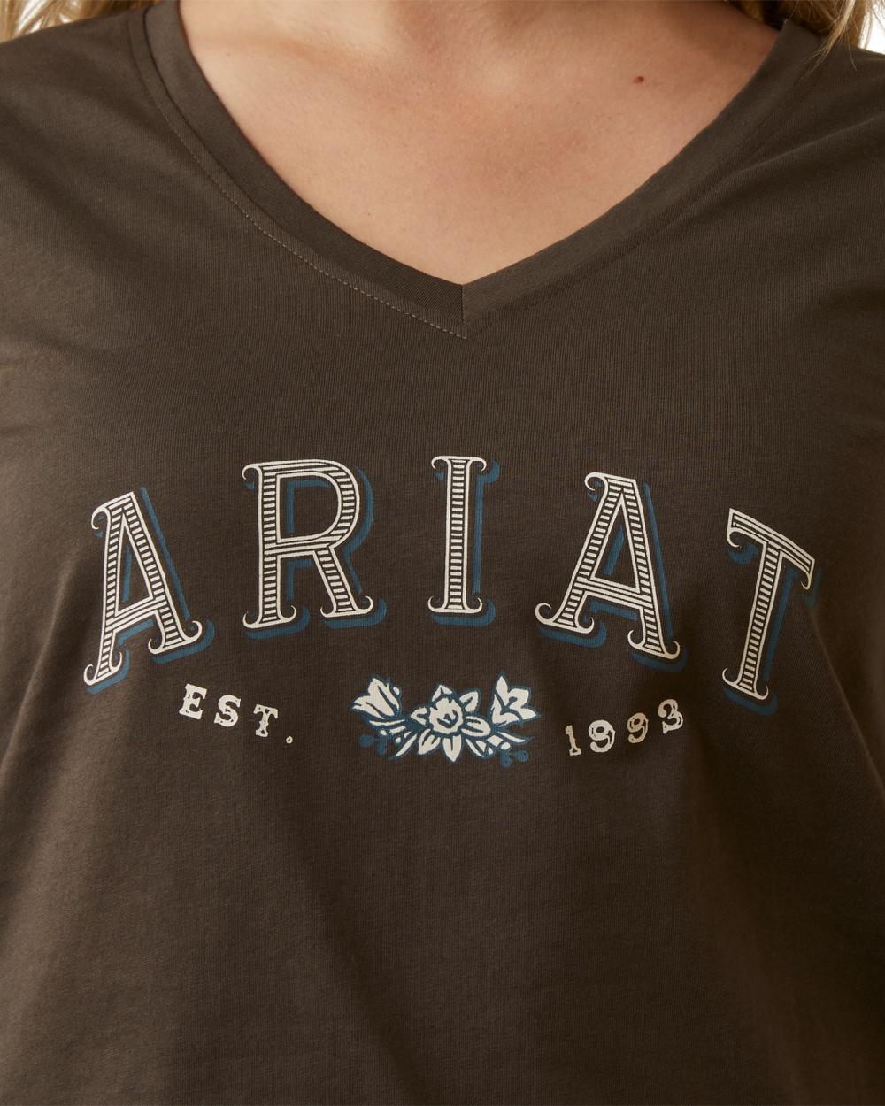 Ariat Womens Flora T-Shirt in Banyan Bark