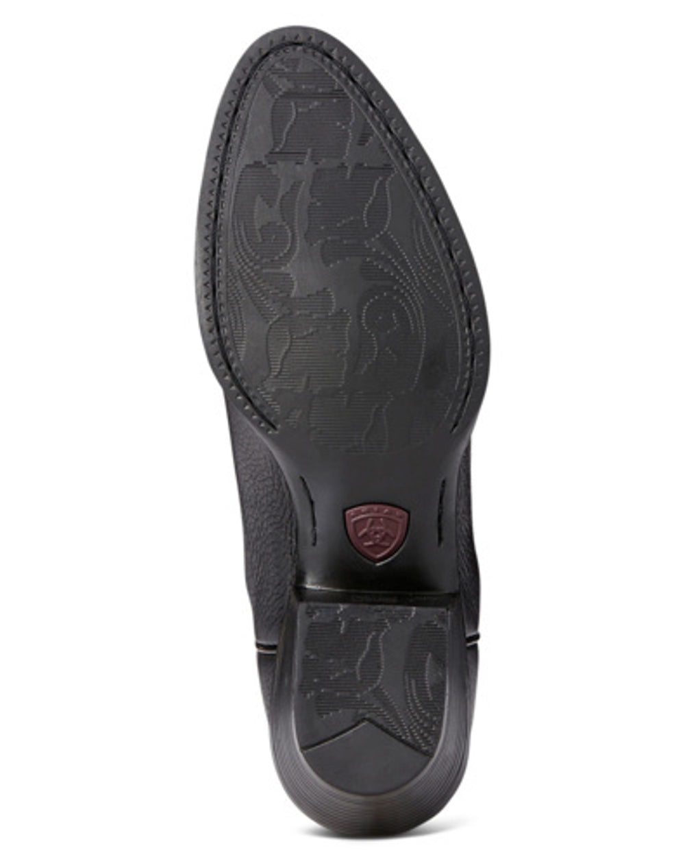Ariat Womens Heritage R Toe Western Boot in Black Deertan 