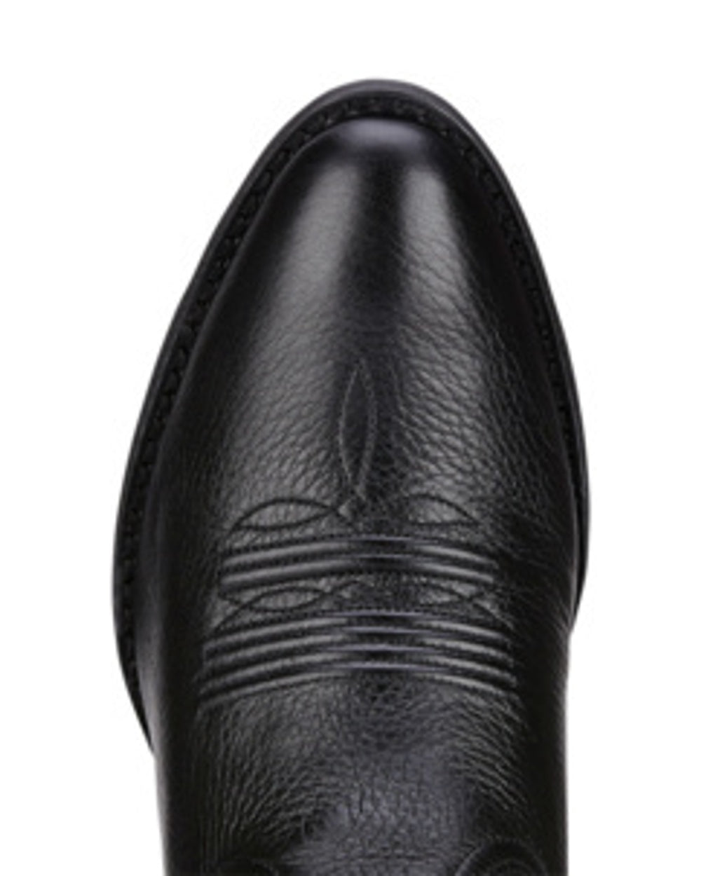 Ariat Womens Heritage R Toe Western Boot in Black Deertan 