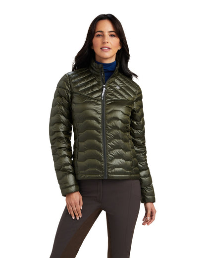 Ariat Womens Ideal Down Jacket in Forest Mist 