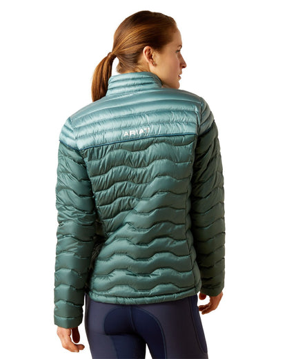 Ariat Womens Ideal Down Jacket in IR Arctic/Silver Pine 