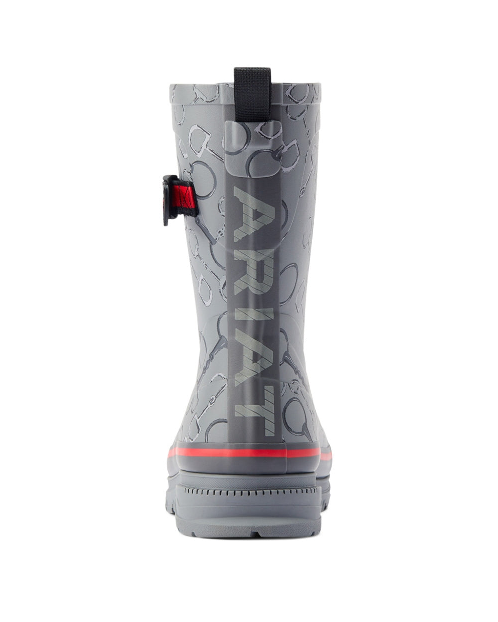 Ariat Womens Kelmarsh Mid Rubber Wellington Boots in Grey Bit Print 