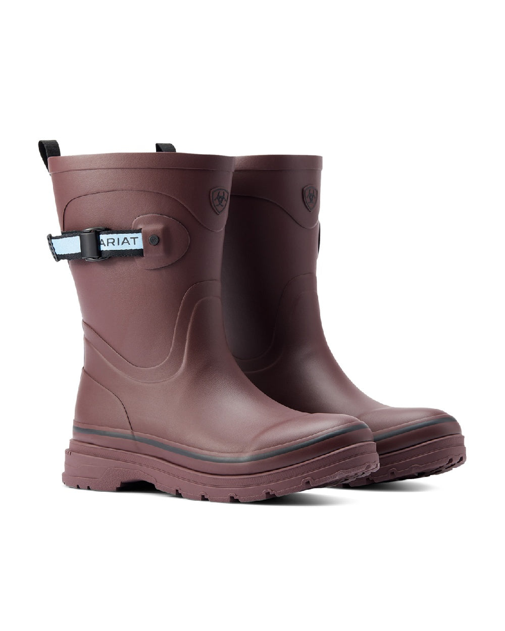 Ariat Womens Kelmarsh Mid Rubber Wellington Boots in Maroon 