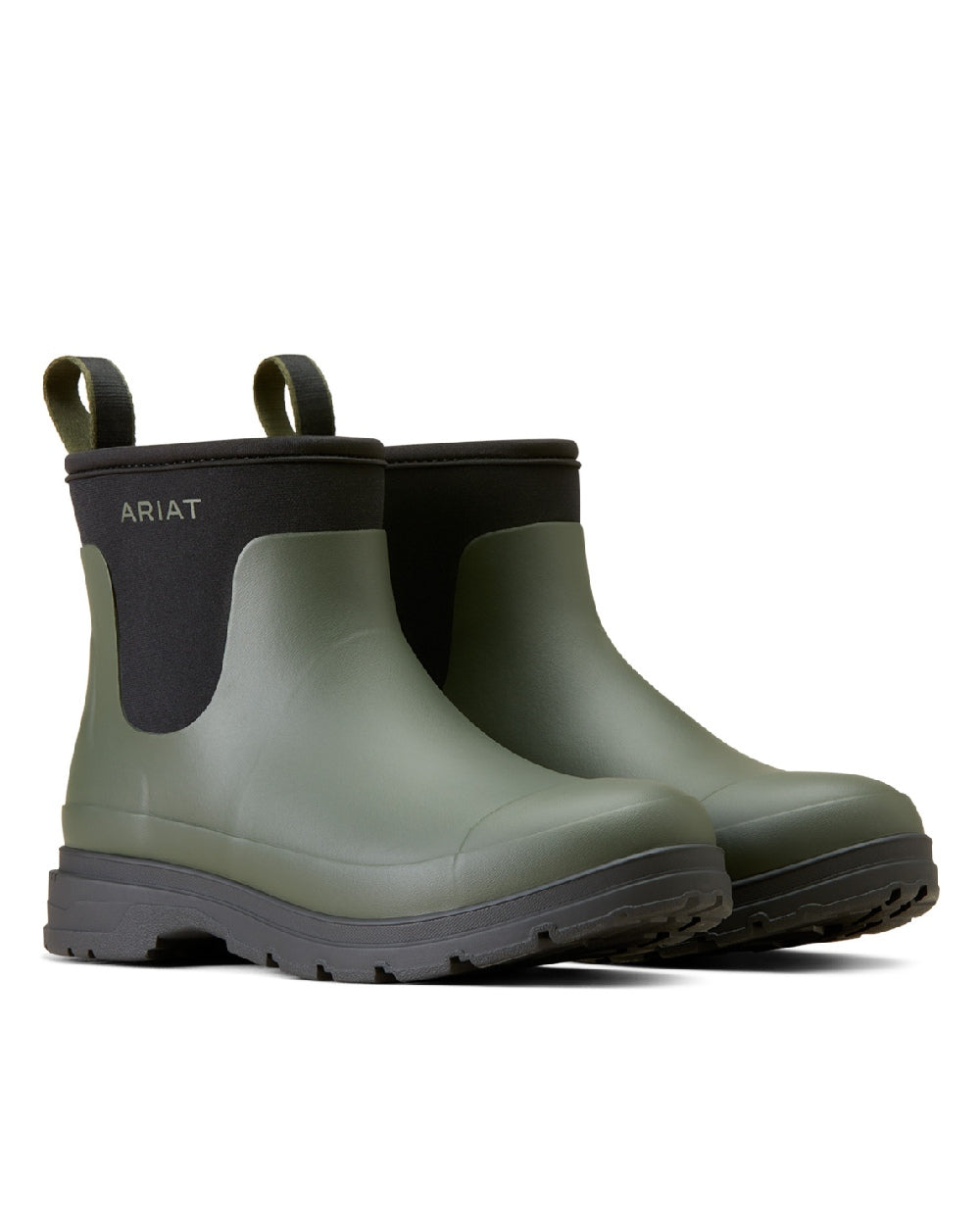 Ariat Womens Kelmarsh Shortie Rubber Boots in Dark Olive 