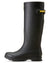 Black coloured Ariat Womens Kelmarsh Wellington Boots on White background #colour_black