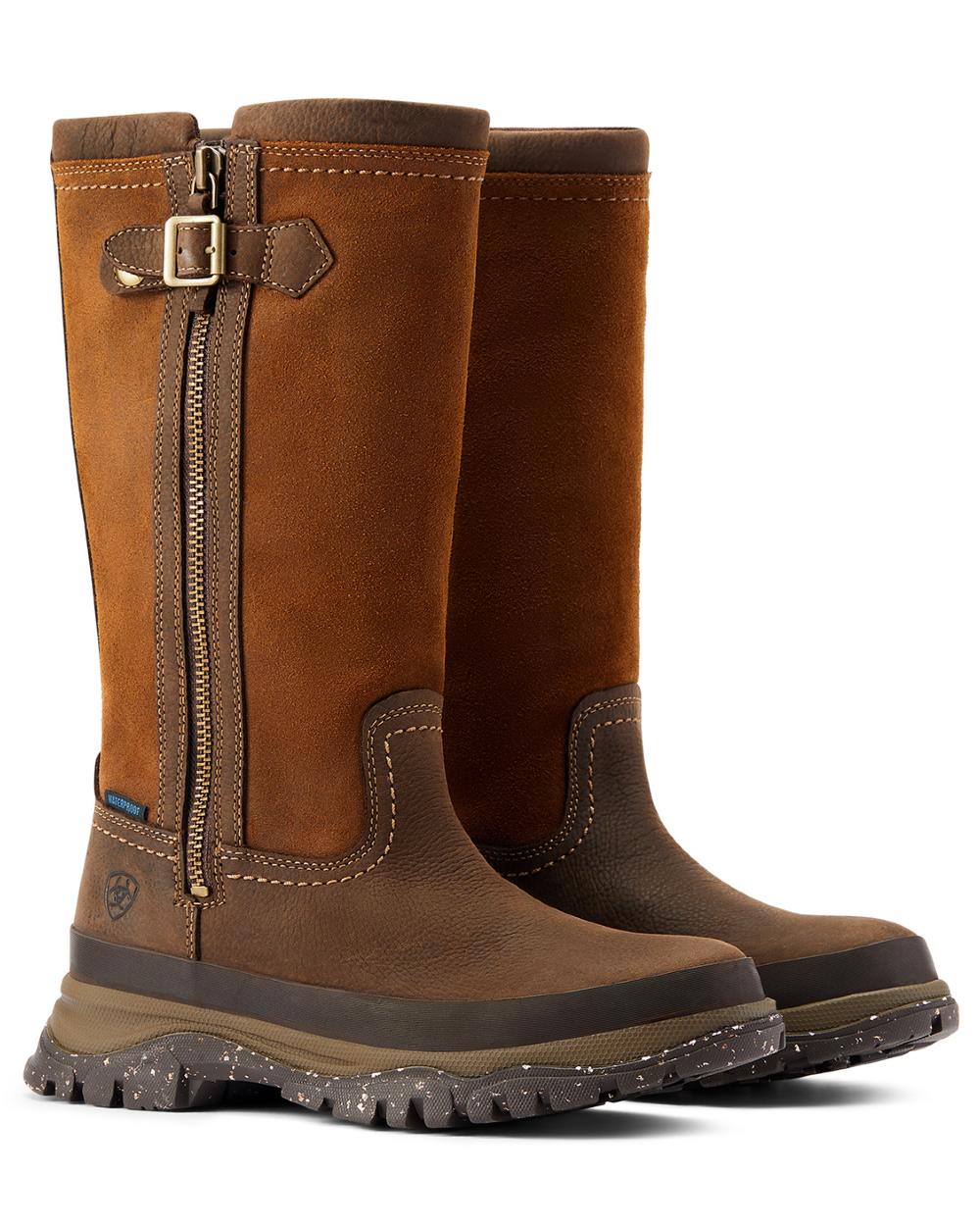 Ariat Womens Moresby Zip Waterproof Boots in Java