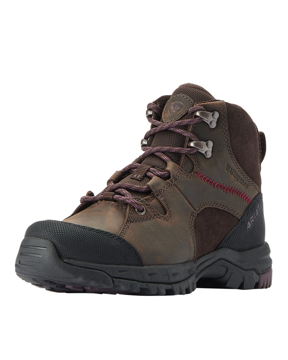 Ariat Womens Skyline Mid Waterproof Boots in Chocolate Brown 