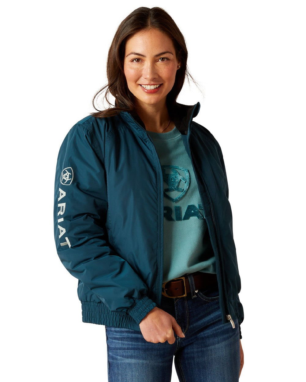Ariat Womens Stable Insulated Jacket in Reflecting Pond 