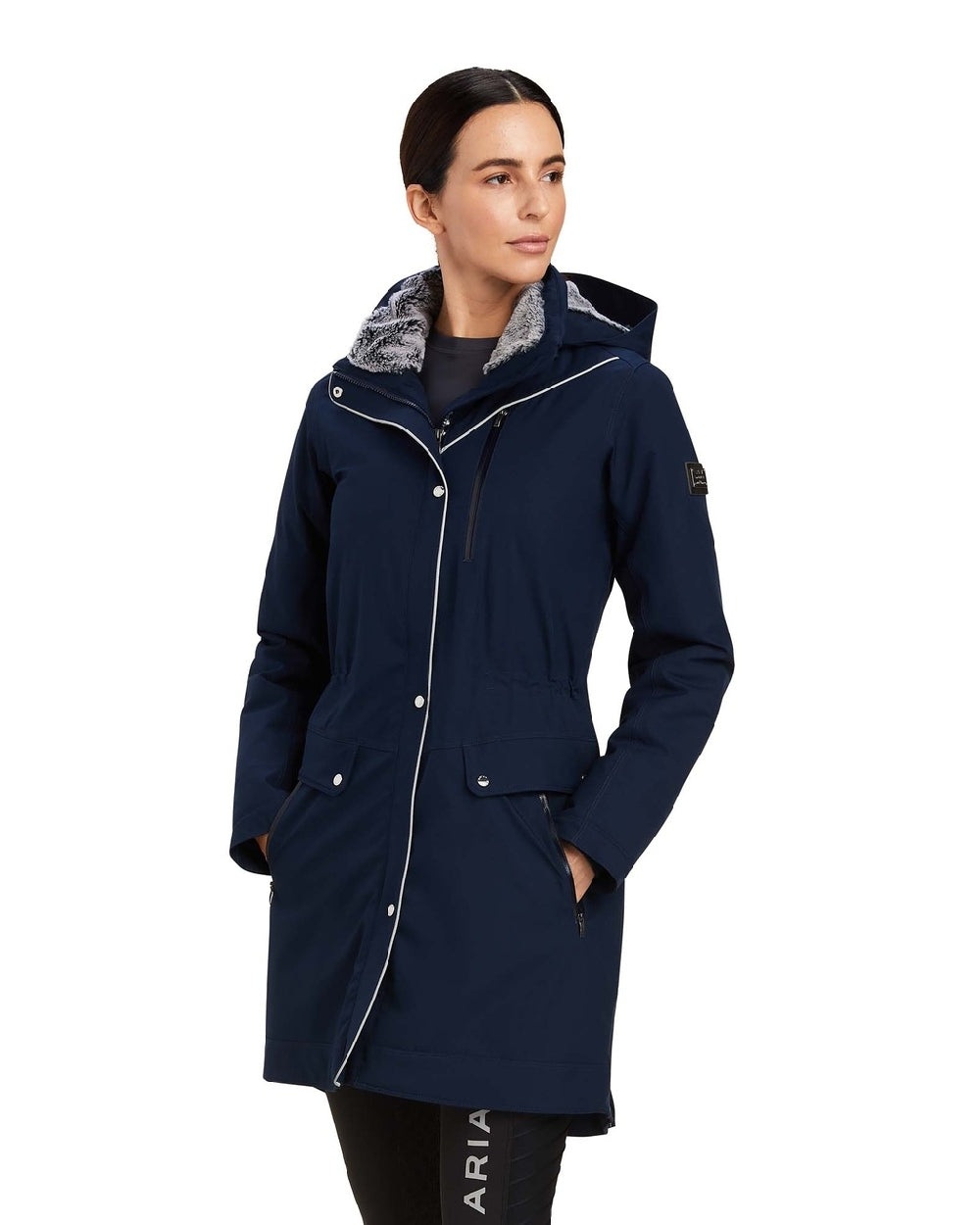 Ariat Womens Tempest Waterproof Insulated Parka in Navy 