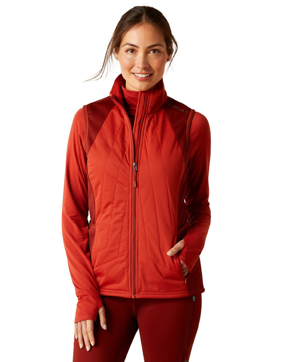 Ariat Womens Venture Vest in Red Ochre 