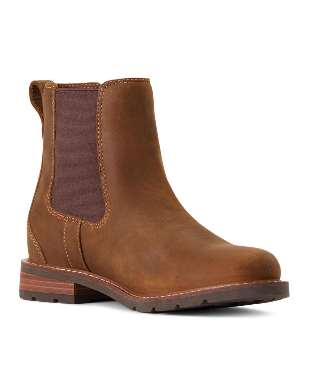 Ariat Womens Wexford Waterproof Boots in Weathered Brown 