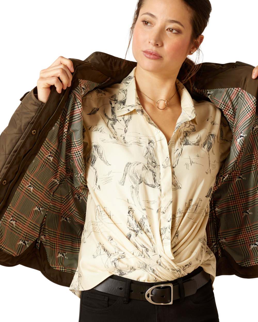 Ariat Womens Woodside Jacket in Earth 