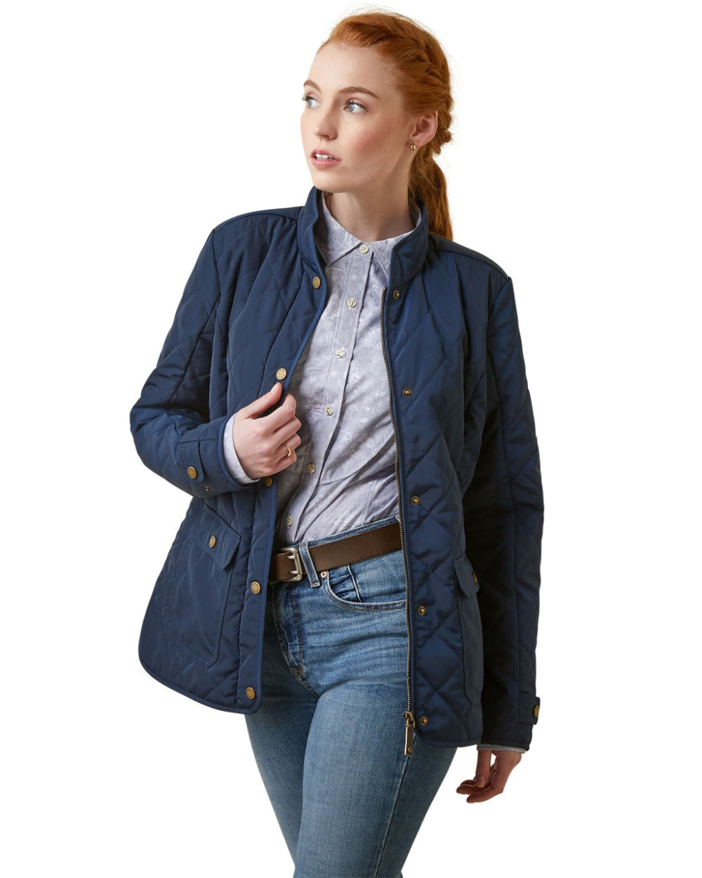 Ariat Womens Woodside Jacket in Navy 