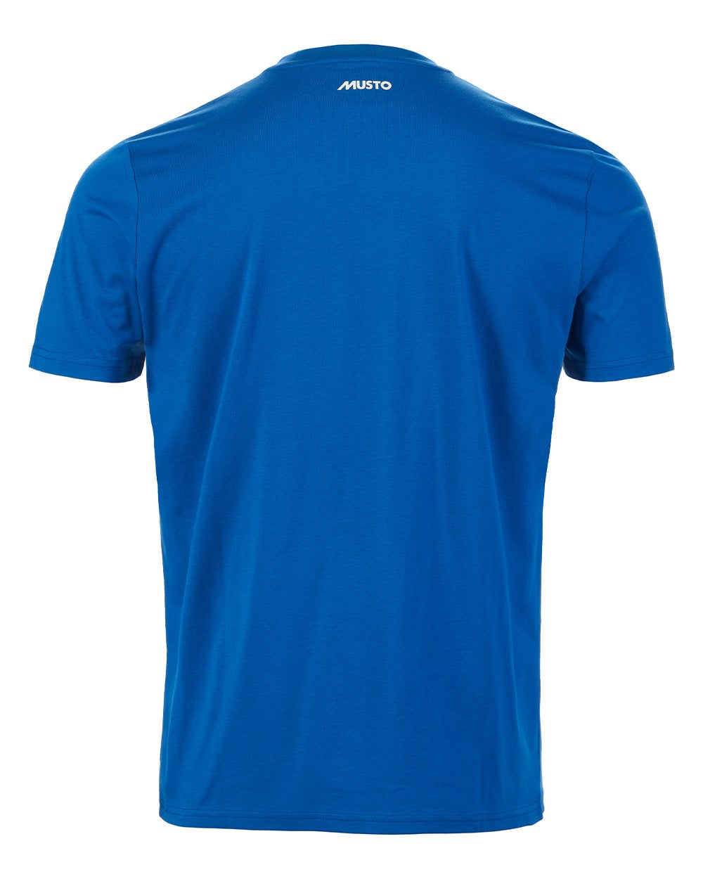 Aruba Blue Coloured Musto Mens 1964 Short Sleeve T-Shirt On A White Background 