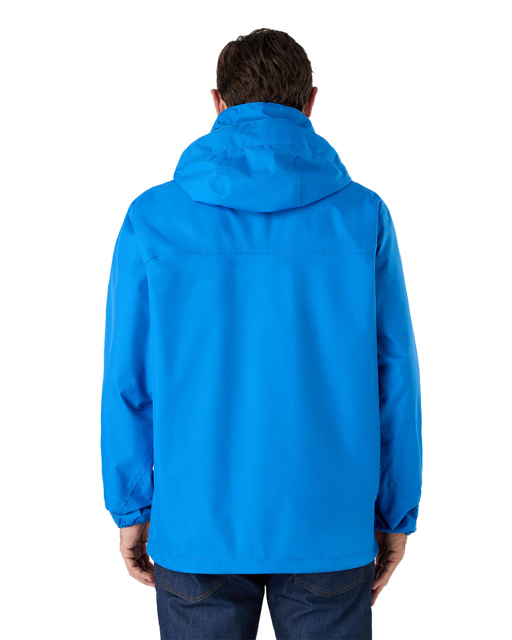 Aruba Blue Coloured Musto Mens Nautic Rain Jacket On A White Background 