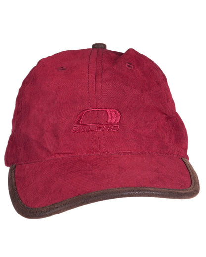 Burgundy Coloured Baleno Ashford Cap on white background 