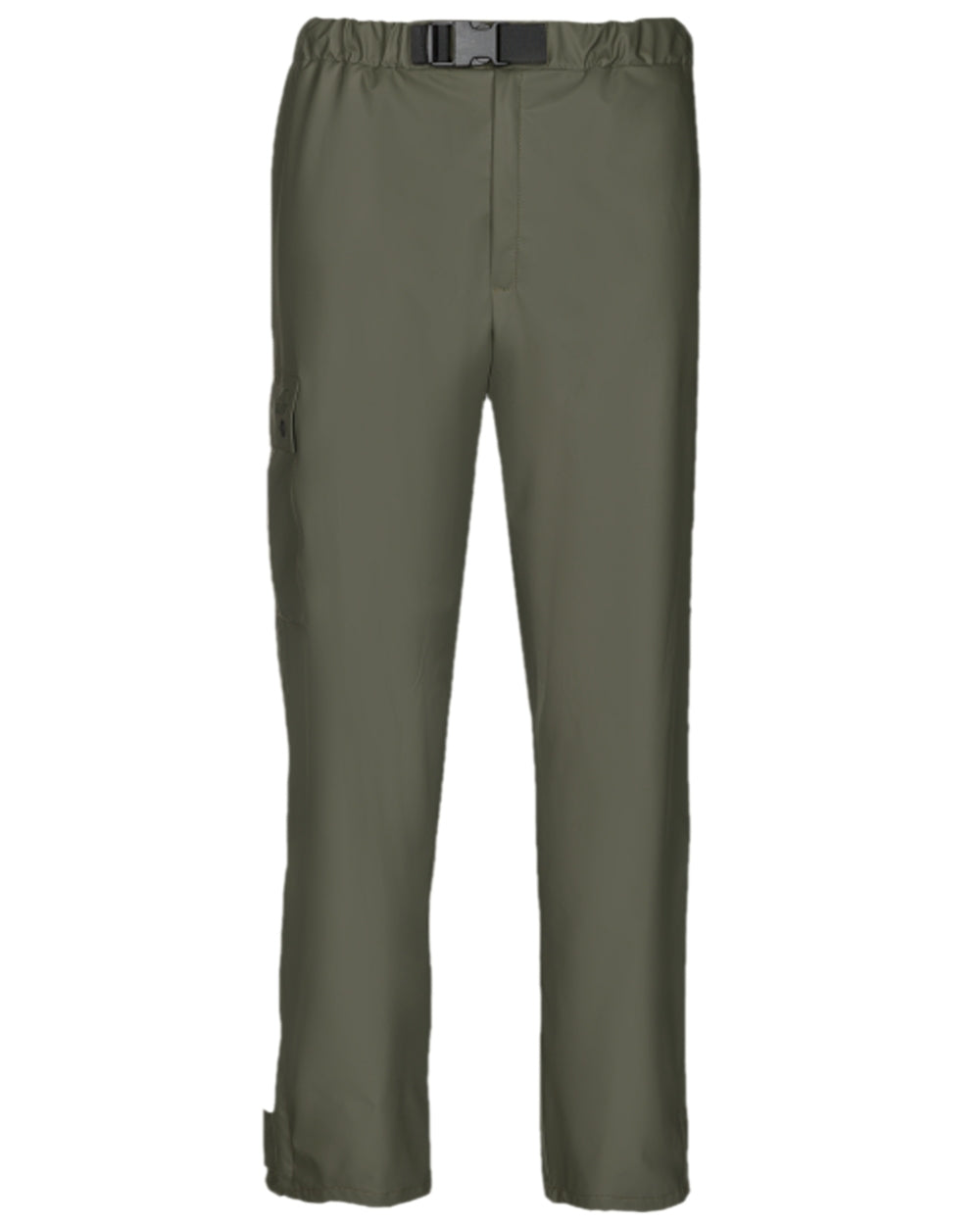 Khaki Coloured Baleno Cartouche Flexothane Rain Trousers on white background 