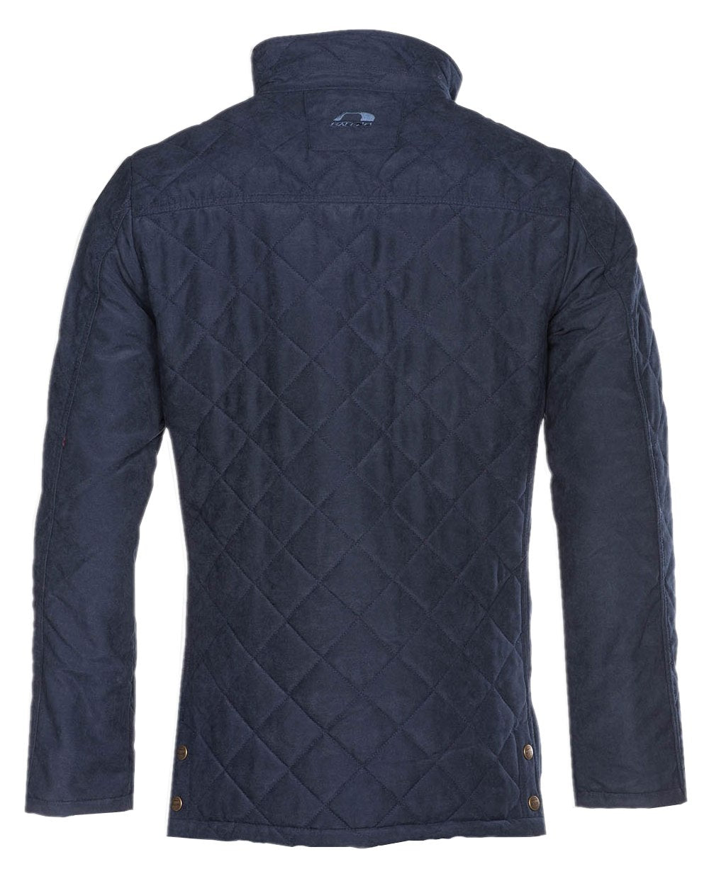 Navy Blue Coloured Baleno Cheltenham Quilted Jacket on white background 