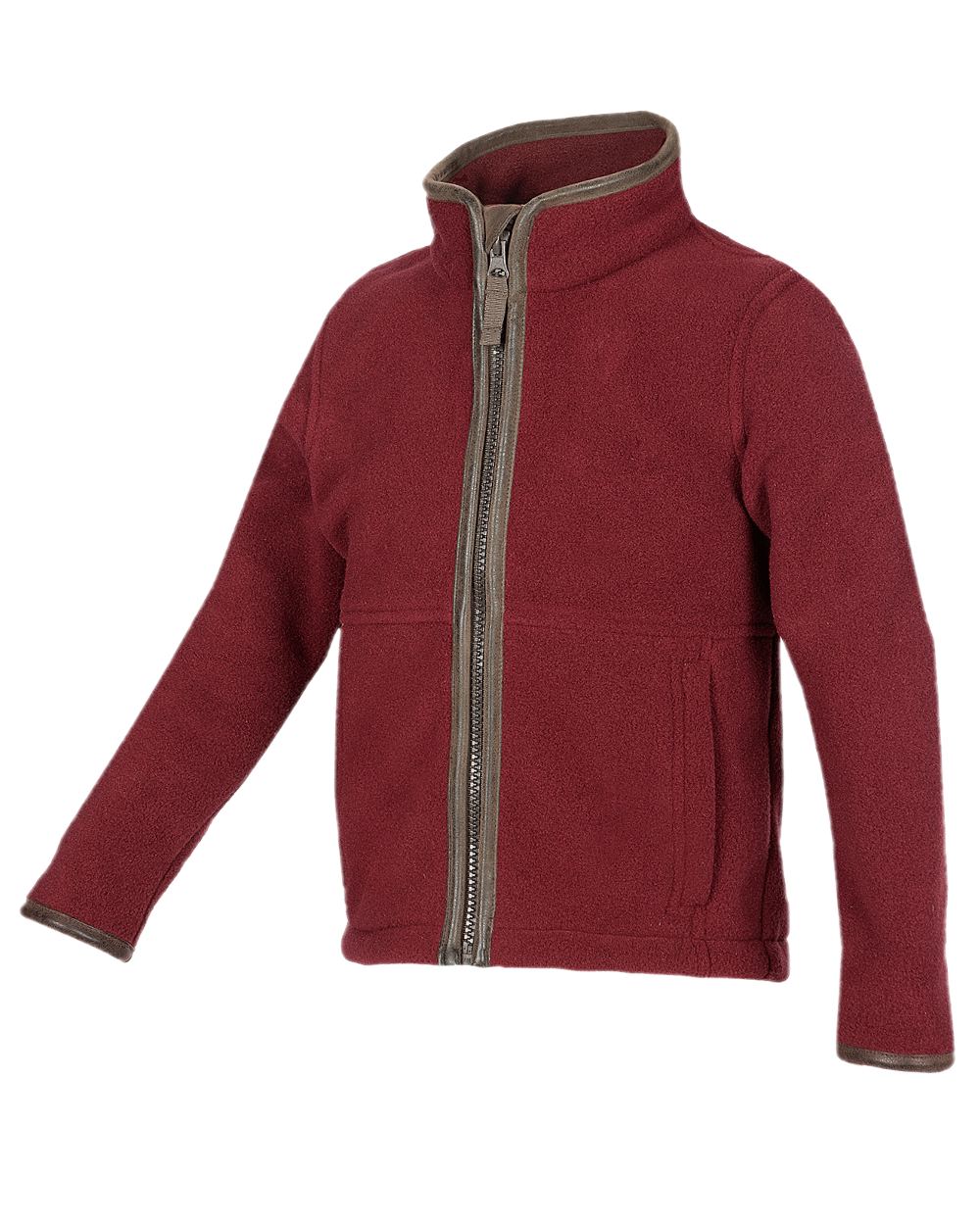 Burgundy Coloured Baleno Kids Cody Fleece on white background 