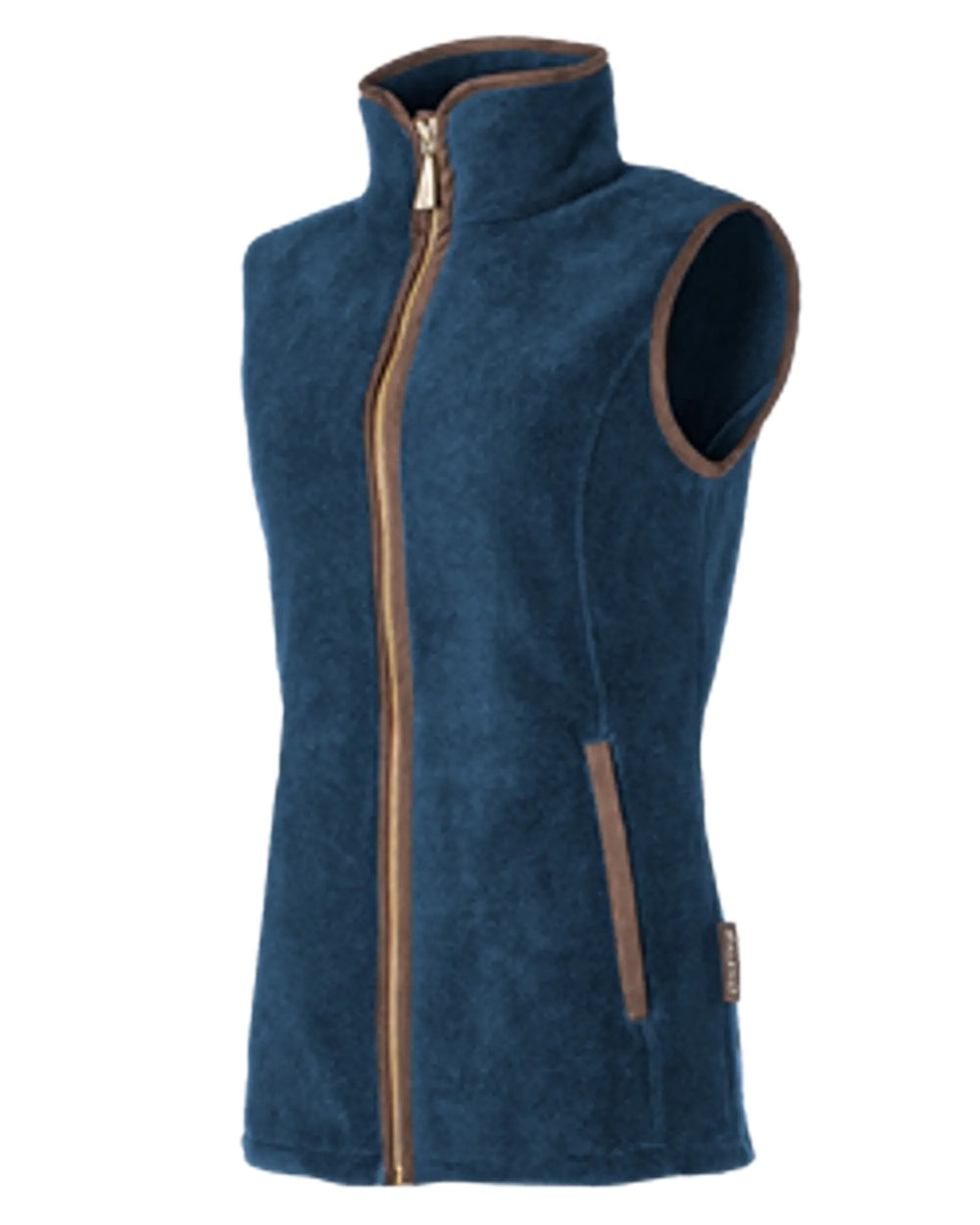 Navy Blue Coloured Baleno Fairway Fleece Gilet on white background 