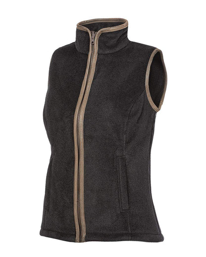 Anthracite coloured Baleno Sally Ladies Fleece Gilet on white background 