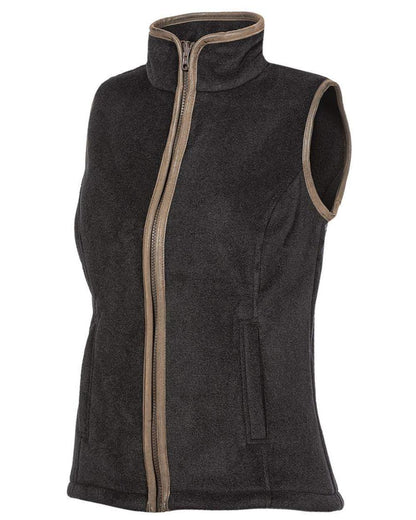 Anthracite coloured Baleno Sally Ladies Fleece Gilet on white background 