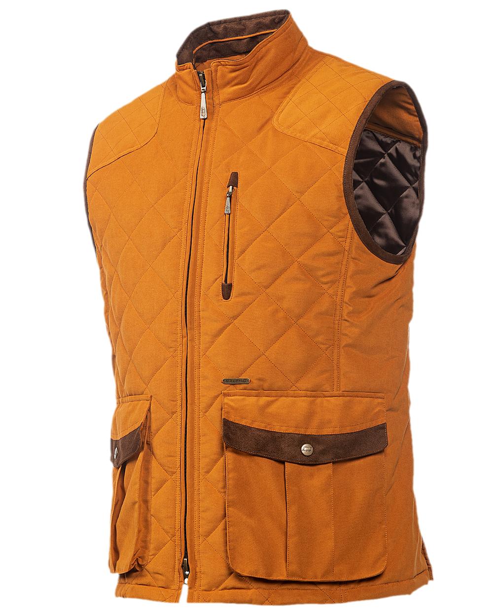 Caramel Coloured Baleno Thames Quilted Bodywarmer on white background 