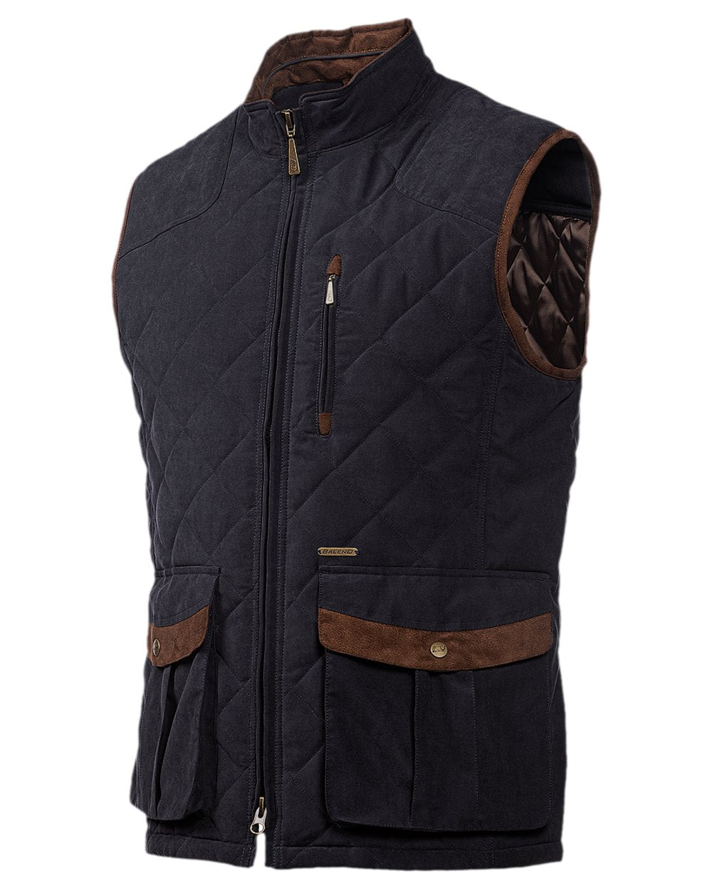 Dark Navy Coloured Baleno Thames Quilted Bodywarmer on white background 