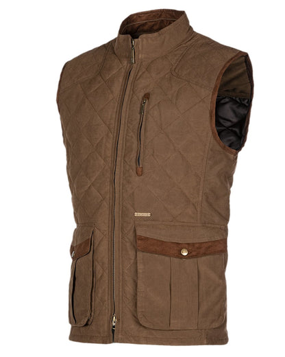 Earth Brown Coloured Baleno Thames Quilted Bodywarmer on white background 