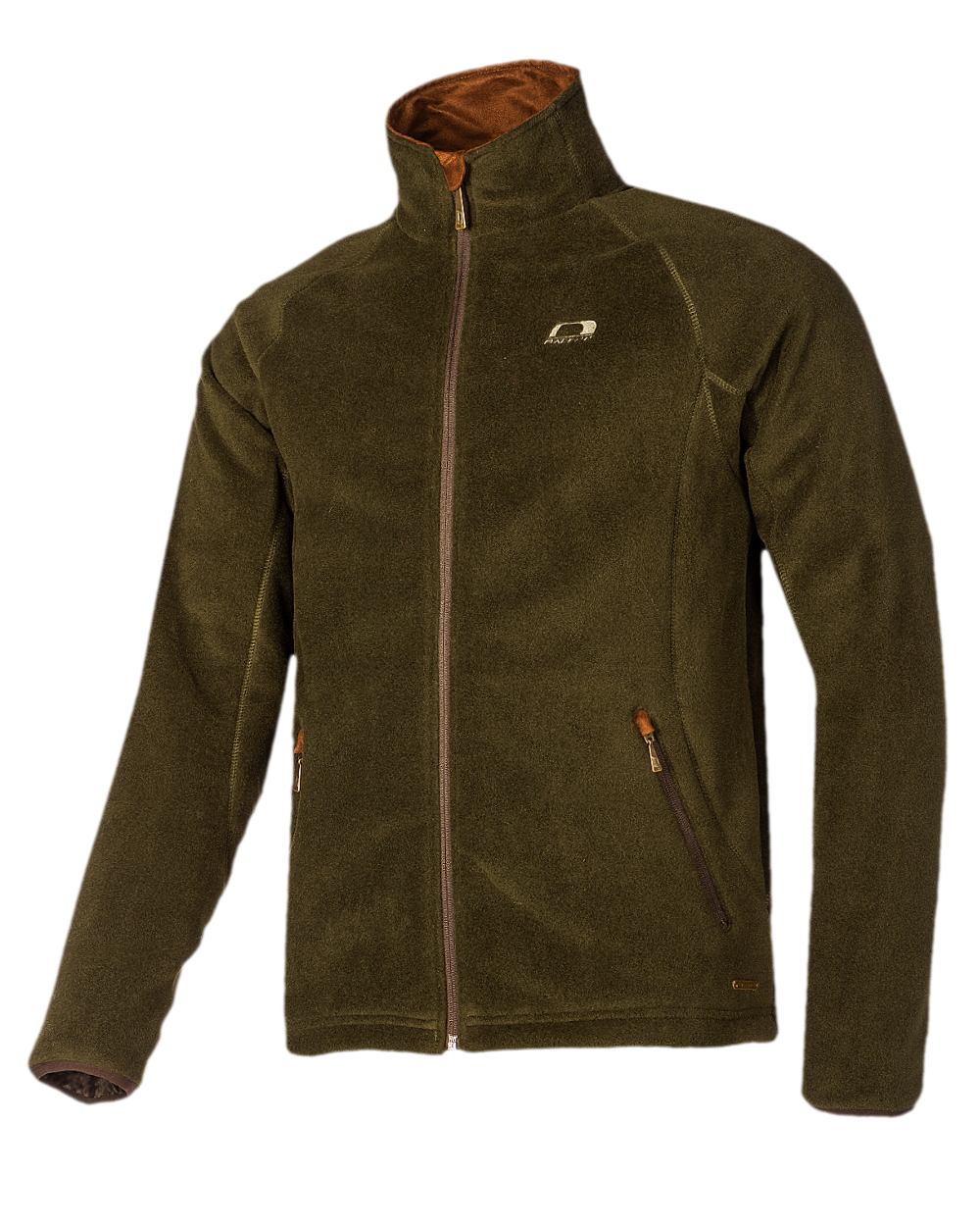 Olive Coloured Baleno Watson Waterproof Fleece Jacket on white background 