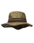 Baleno Caitlin Printed Tweed Hat in Check Khaki #colour_check-khaki