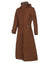 Baleno Kensington Long Waterproof Coat in Earth Brown #colour_earth-brown