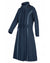 Baleno Kensington Safe Womens Long Riding Coat in Navy Blue #colour_navy-blue