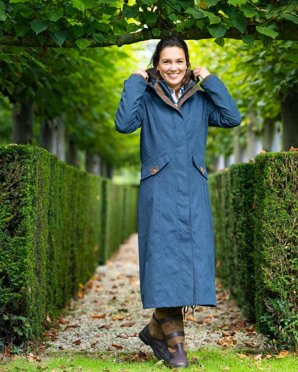 Ladies long waterproof coats deals with hood