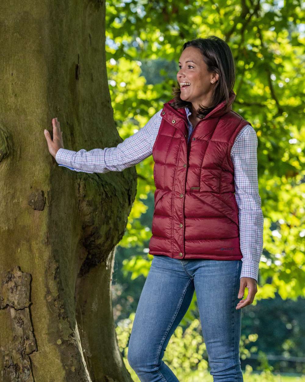 Baleno Middleton Womens Padded Gilet in Rosewood 