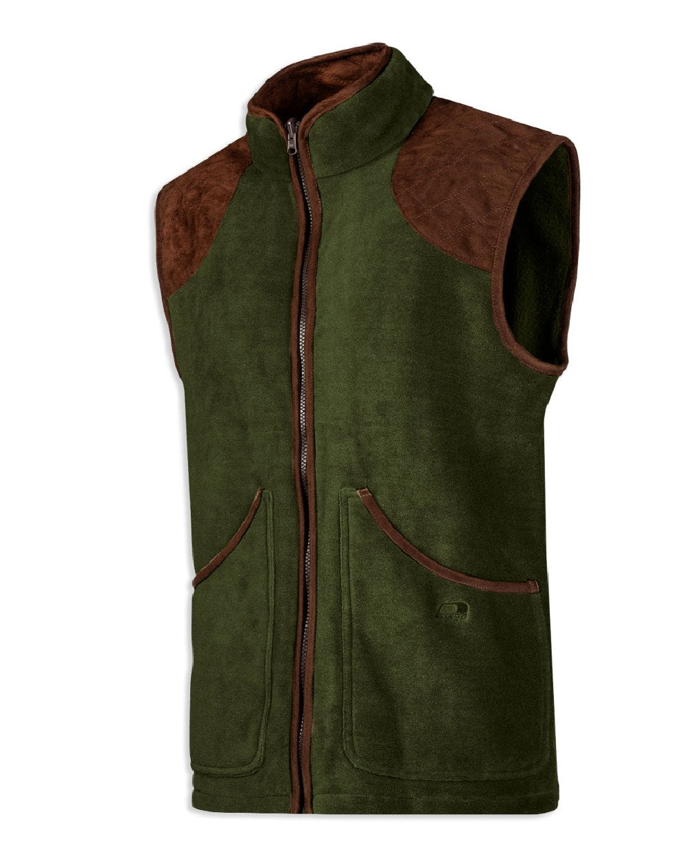 Baleno Newington Fleece Gilet in Khaki Mink 